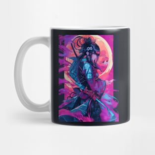 Neon strong samurai Mug